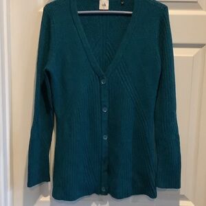 CAbi Deep Teal‎ V-Neck Cardigan